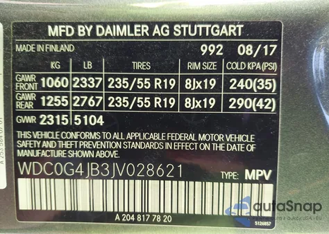 2018 Mercedes-Benz Glc 300 z USA, uszkodzony, nr VIN WDC0G4JB3JV028621